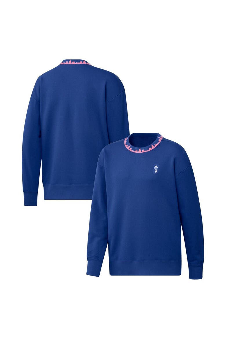 Men's adidas Blue Juventus Lifestyle Pullover Sweatshirt, Main, color, Blue