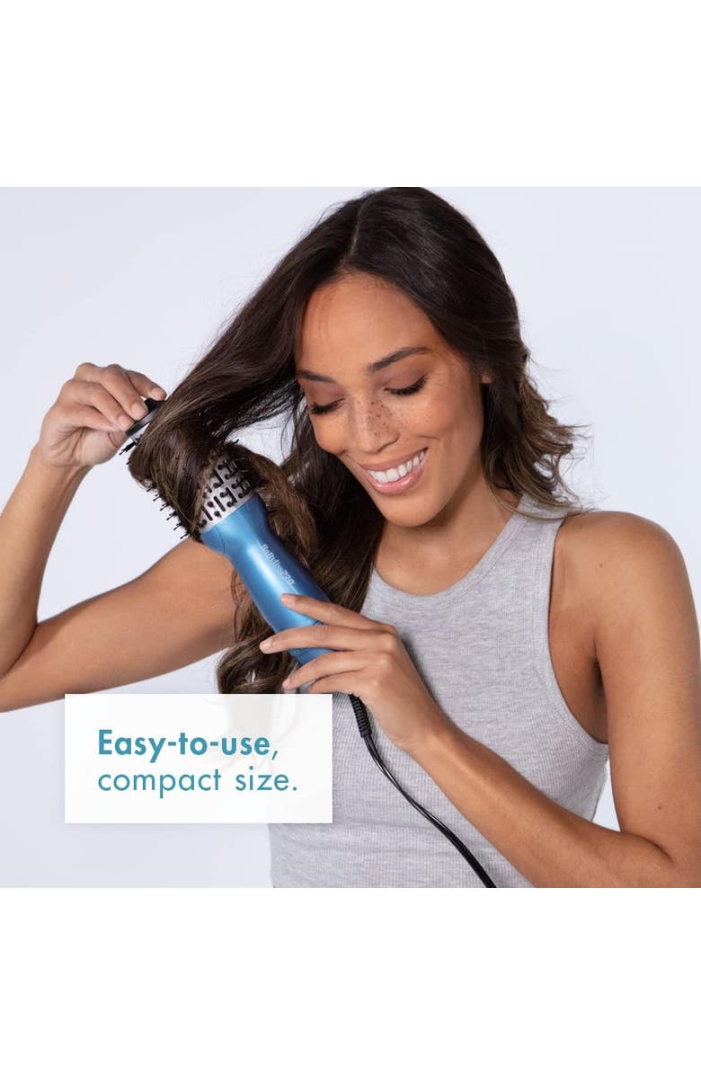 BaBylissPRO Nano Titanium Compact Hot Air Brush, Alternate, color, Blue