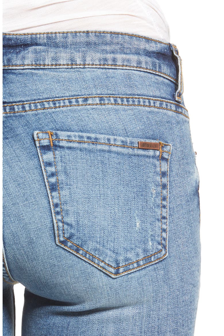 Harper Ripped Ankle Skinny Jeans, Alternate, color, Med Wash