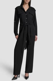 DKNY Long Sleeve Jumpsuit