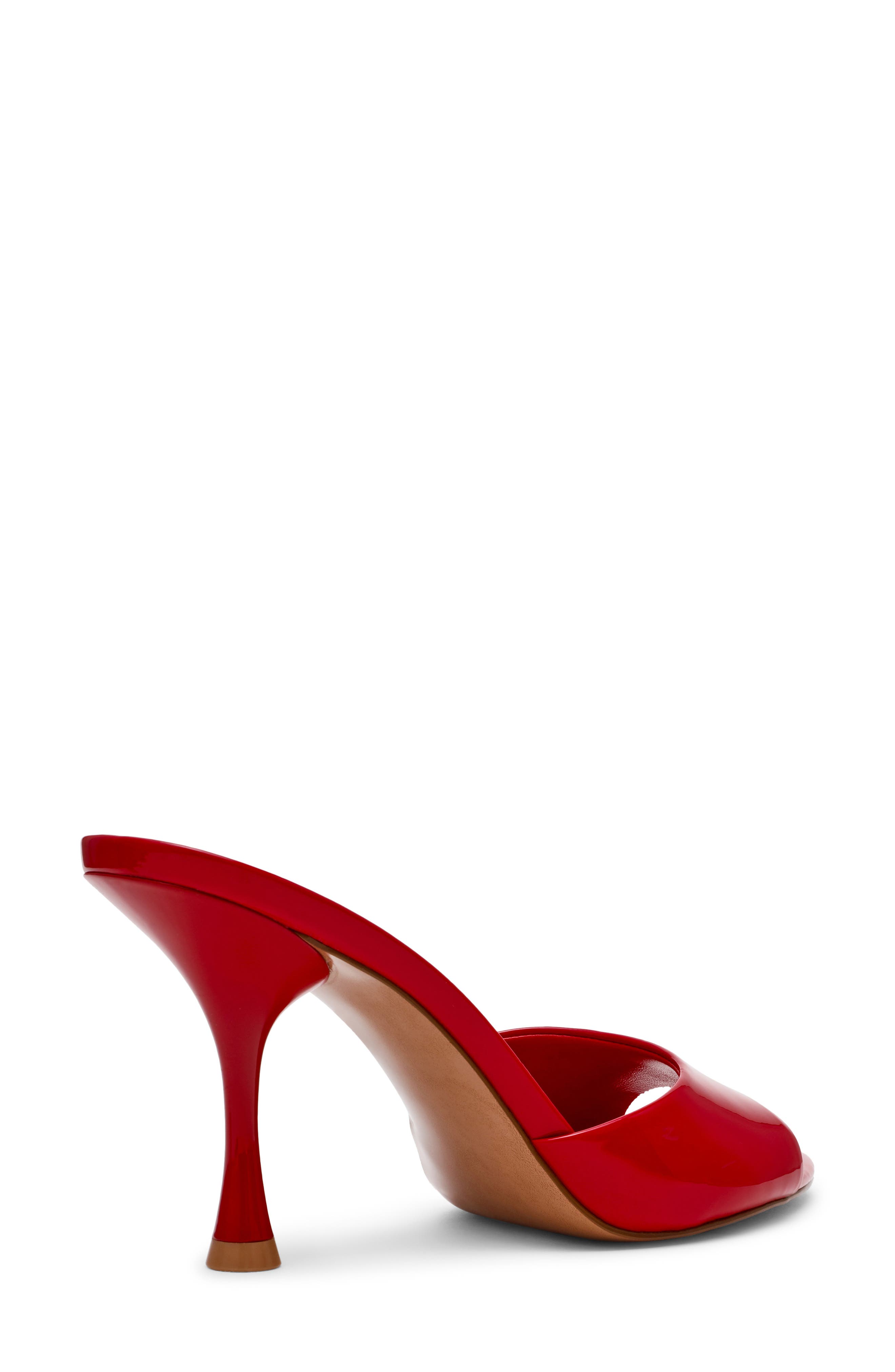 Steve Madden Santi Slide Sandal, Alternate, color, Dk Red Pat