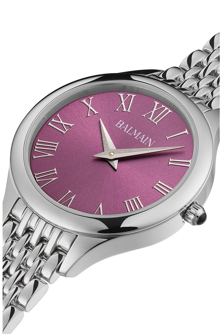 Beleganza Bracelet Watch, 32mm, Alternate, color, PURPLE STAINLESS STEEL