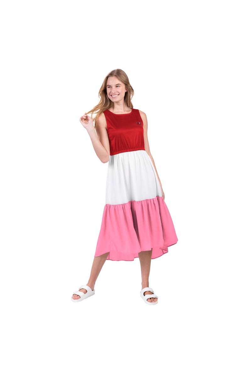 G-III 4HER BY CARL BANKS Women's G-III 4Her by Carl Banks Red/White Tampa Bay Buccaneers 12th Inning Colorblock Dress, Alternate, color, Red