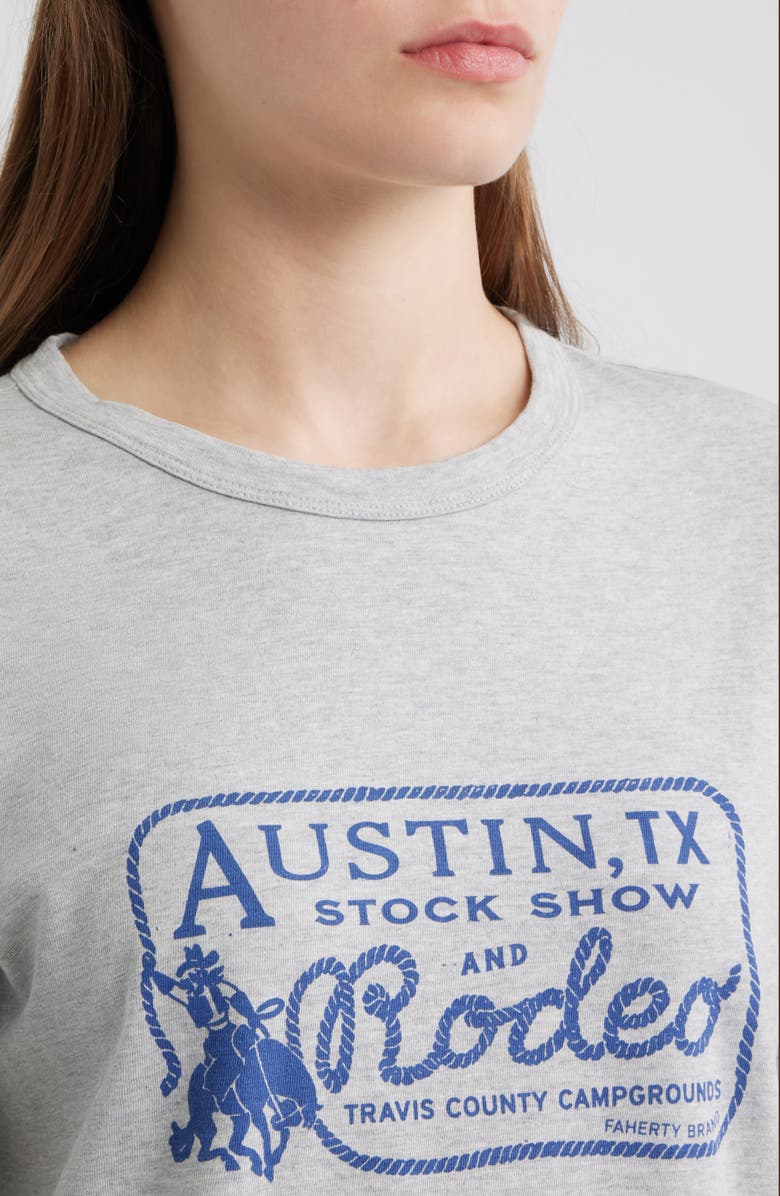 Faherty Austin Sunwashed Cotton Graphic T-Shirt, Alternate, color, Heather Grey