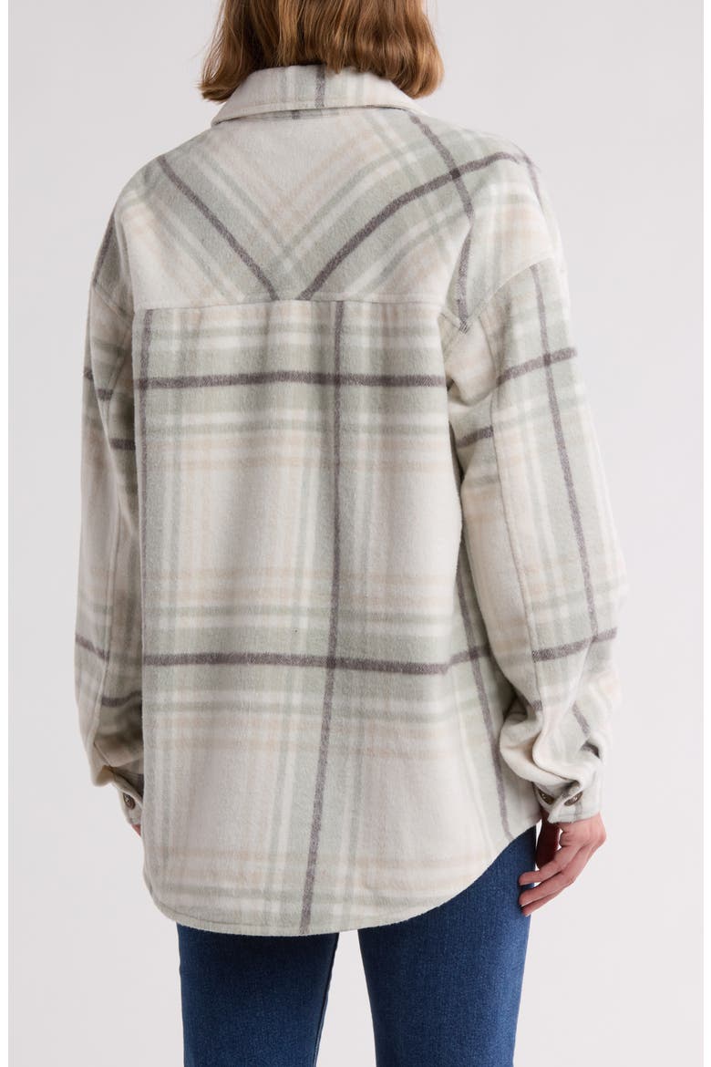 Plaid Shacket, Alternate, color, CREAM SAGE