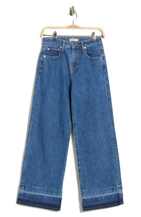 Jude Mid Rise Crop Wide Leg Jeans