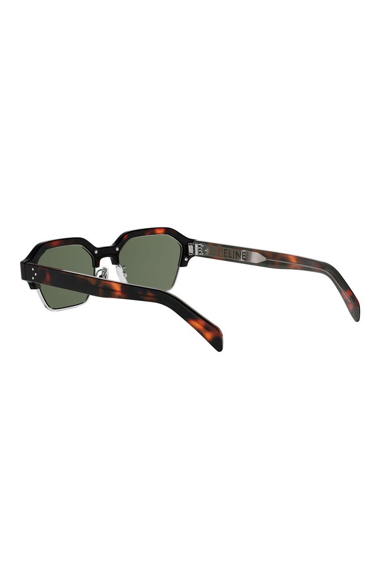 Combi 53mm Geometric Sunglasses, Alternate, color, DARK HAVANA / GREEN