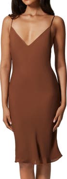 Kiki de Montparnasse Georgette V-Back Slip Dress