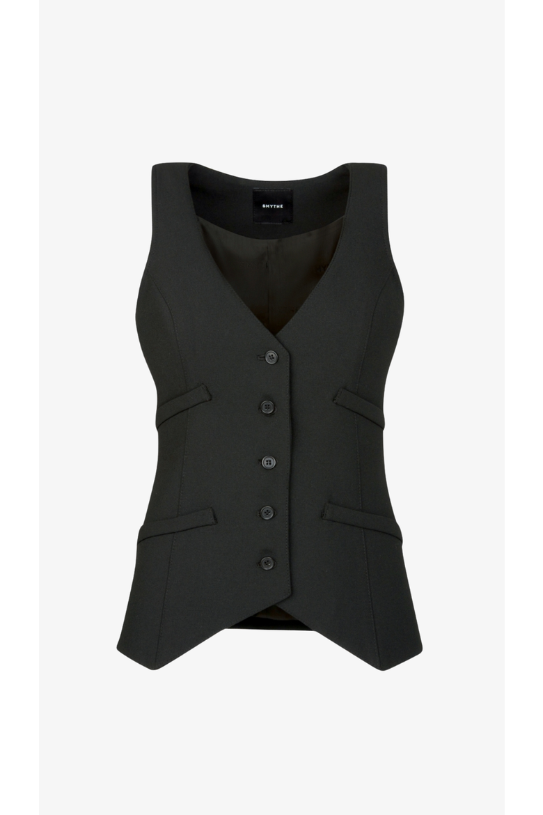 Waistcoat, Alternate, color, Black Pique
