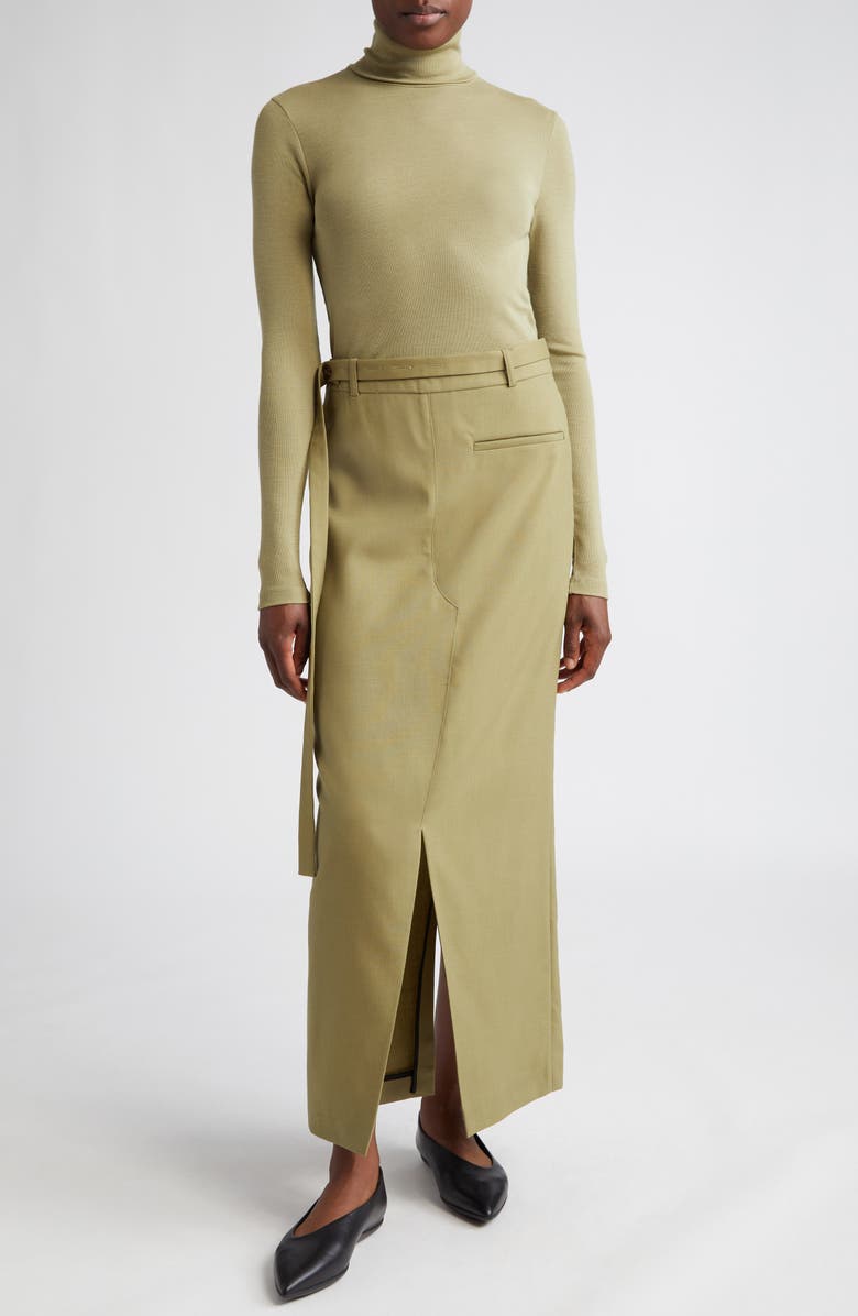 Róhe Turtleneck Merino Wool Top, Alternate, color, 