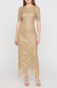 JS Collections Berlin Embroidered Cocktail Dress
