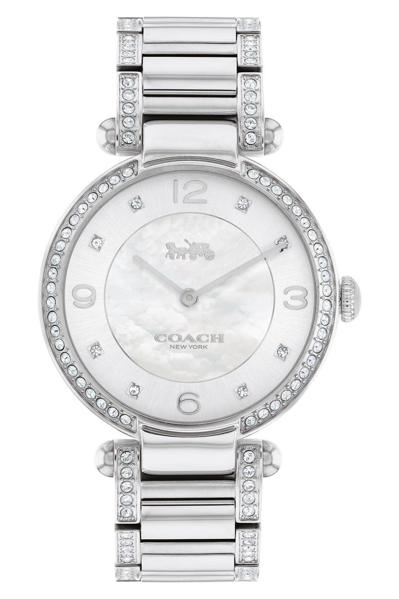 Cary Bracelet Watch, 34mm, Main, color, WHITE MOP