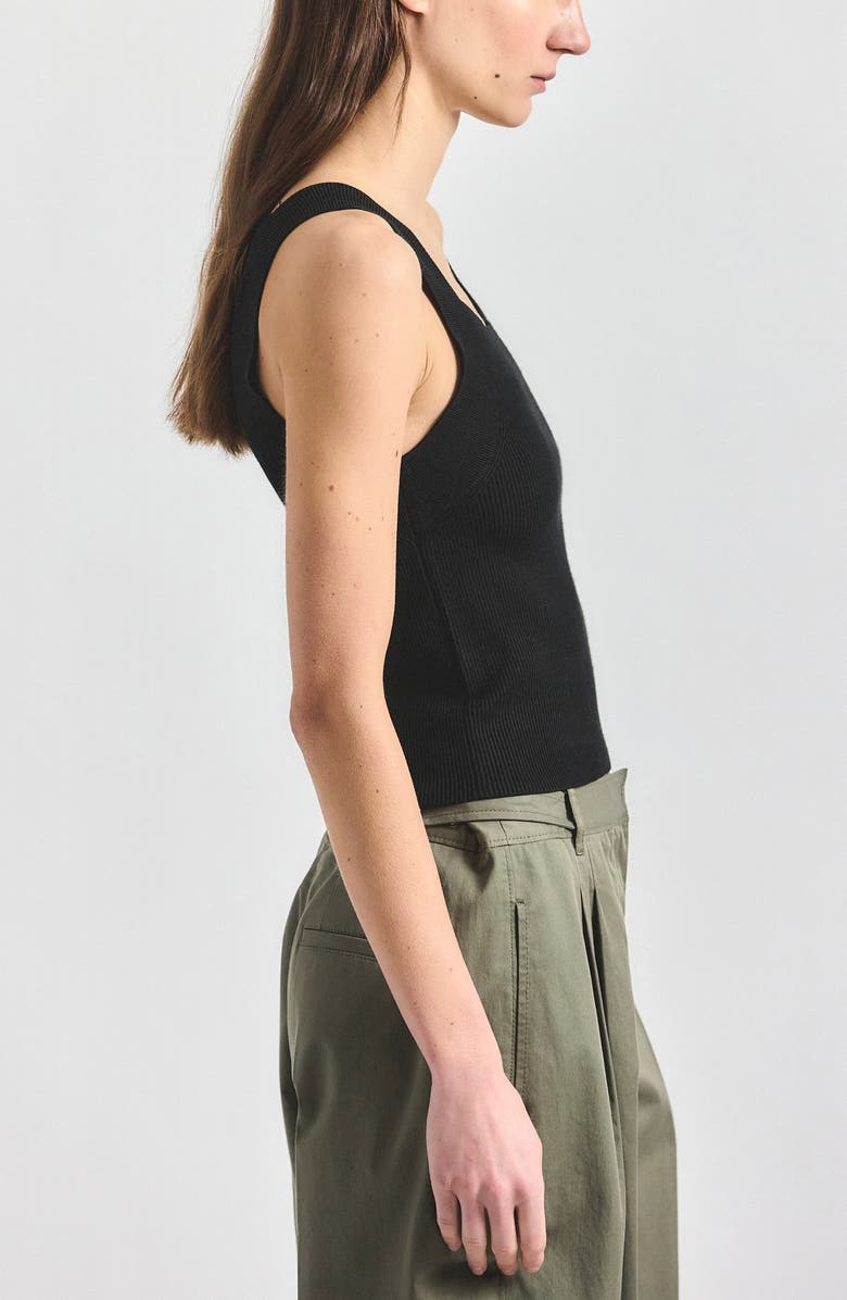 Derek Lam 10 Crosby Dakota Tank Top, Alternate, color, Black