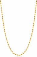 Nialaya Gold Beaded Chain Necklace