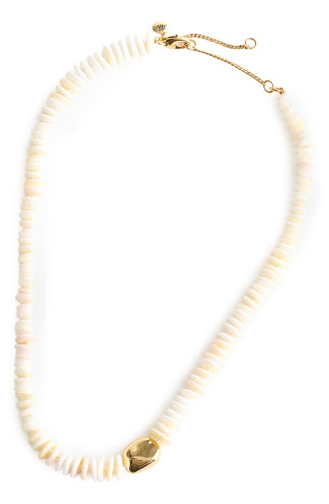 Puka Shell Bead Necklace
