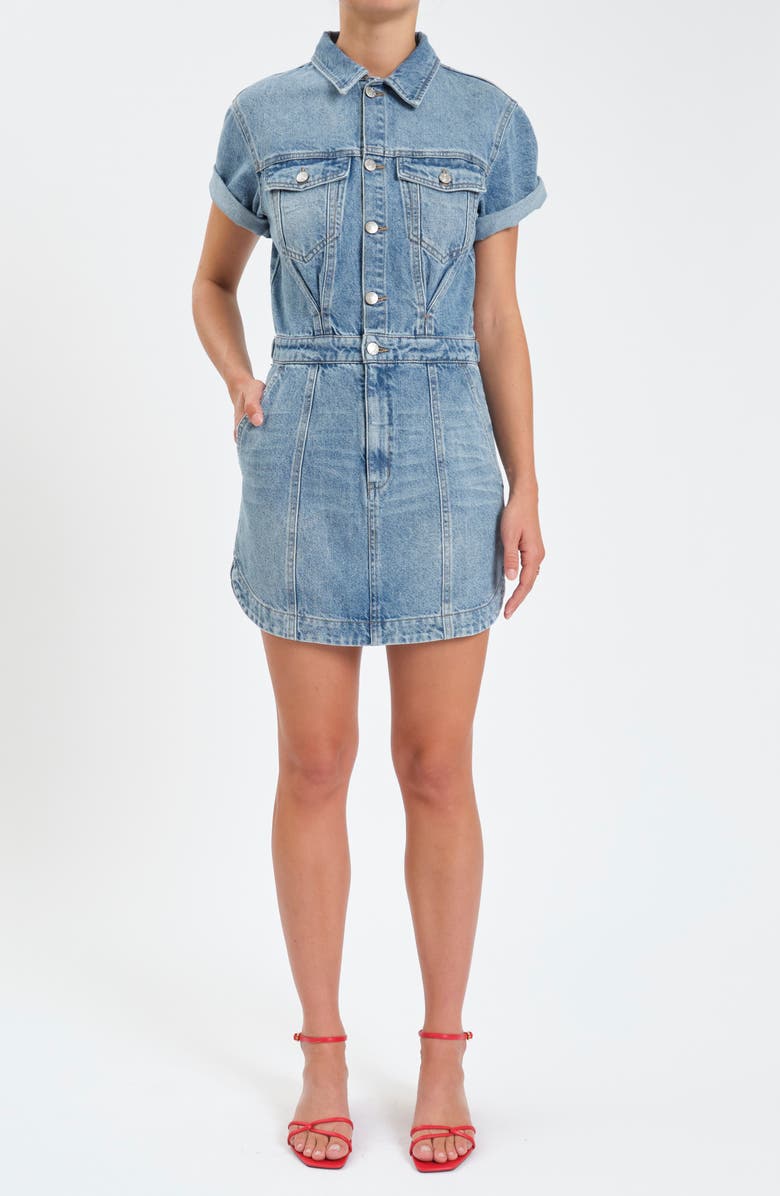 DAZE Topanga Denim Dress, Main, color, Plot Twist