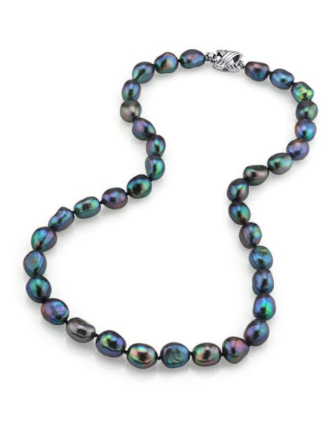Black Freshwater Baroque Pearl Necklace