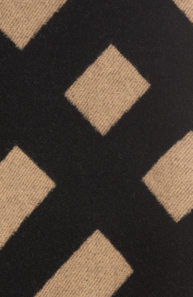 Burberry Blanket Check Wool & Cashmere Poncho, Alternate, color, 
