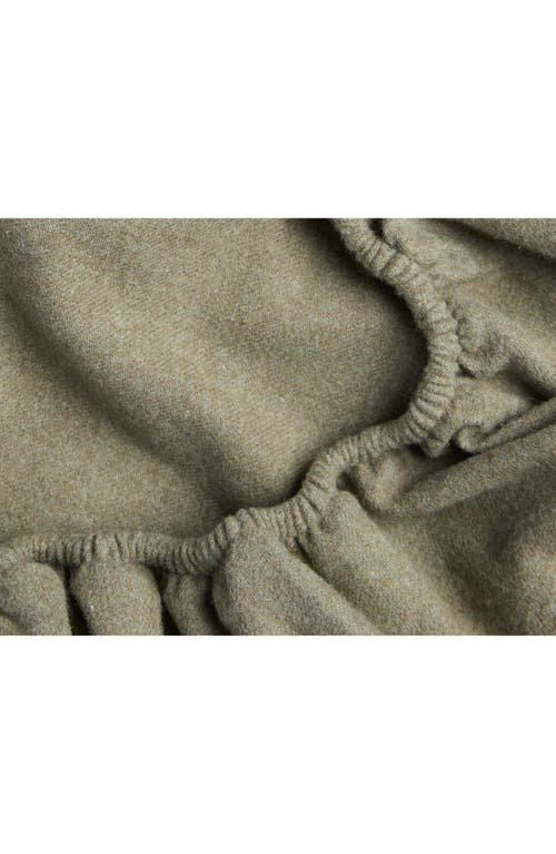 Parachute Cotton Flannel Fitted Sheet In Thyme
