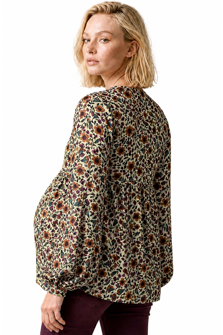 Maternity & Nursing blouse Tess, Alternate, color, Multicolor