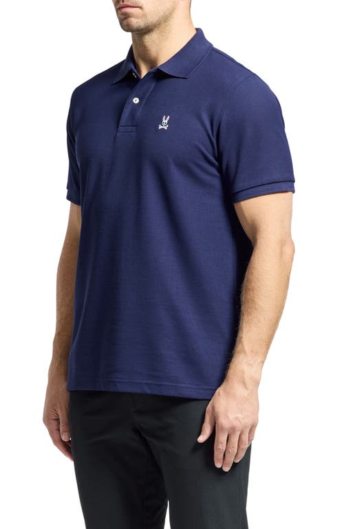 Psycho Bunny Classic Pima Cotton Polo In Evening Blue