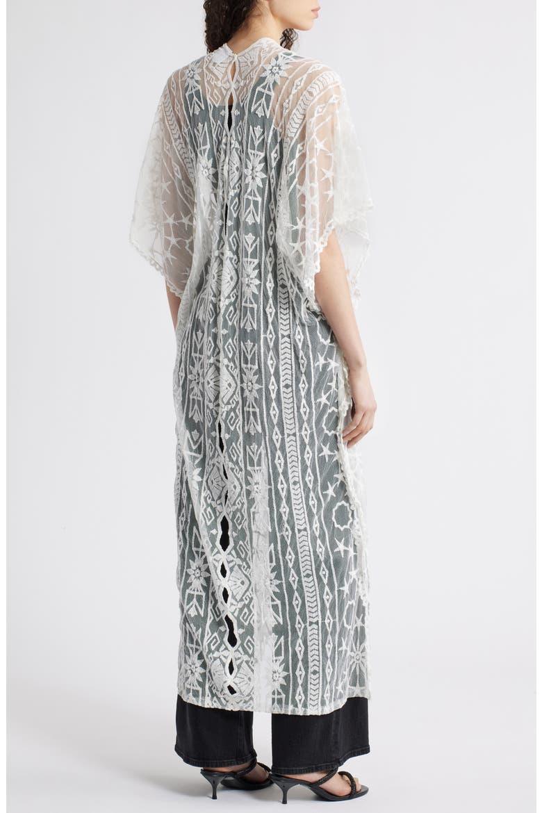 Augustina Sheer Caftan, Alternate, color, IVORY