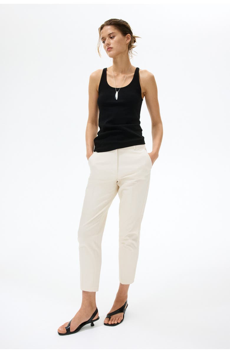 H&M Slacks, Main, color, Cream