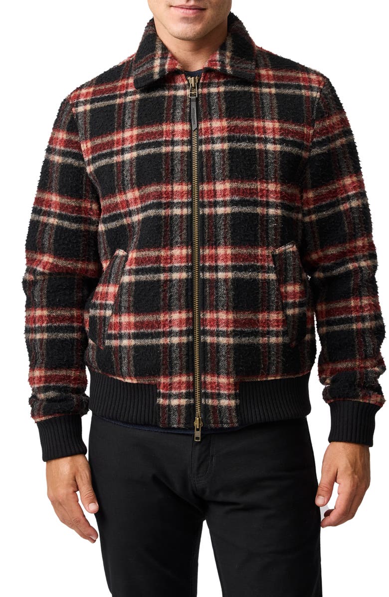 Rodd & Gunn Rigney Wool Blend Bomber Jacket, Main, color, Midnight
