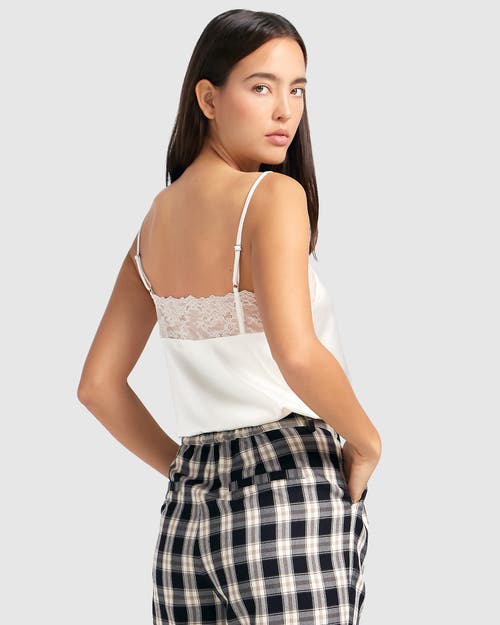 Belle & Bloom Friday Nights Lace Cami In White