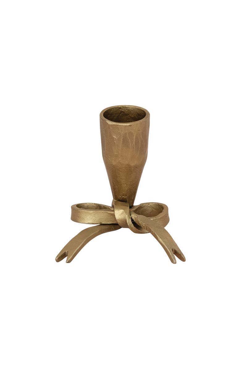 Storied Home Bow Shaped Taper Holder, Main, color, Brass