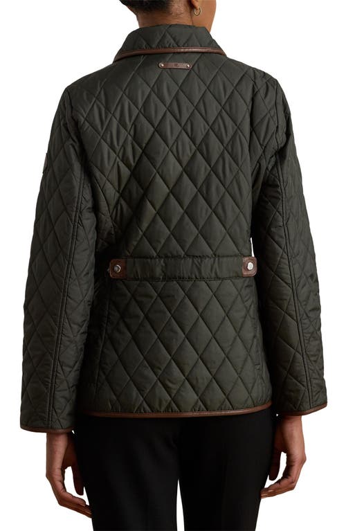 Ralph Lauren Lauren Quilted Jacket In Gray