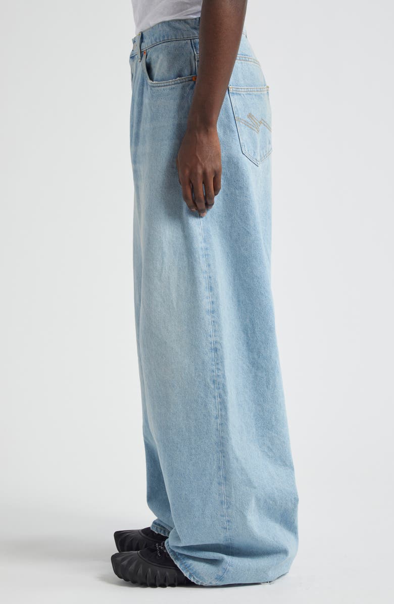 Martine Rose Extended Wide Leg Jeans, Alternate, color, 