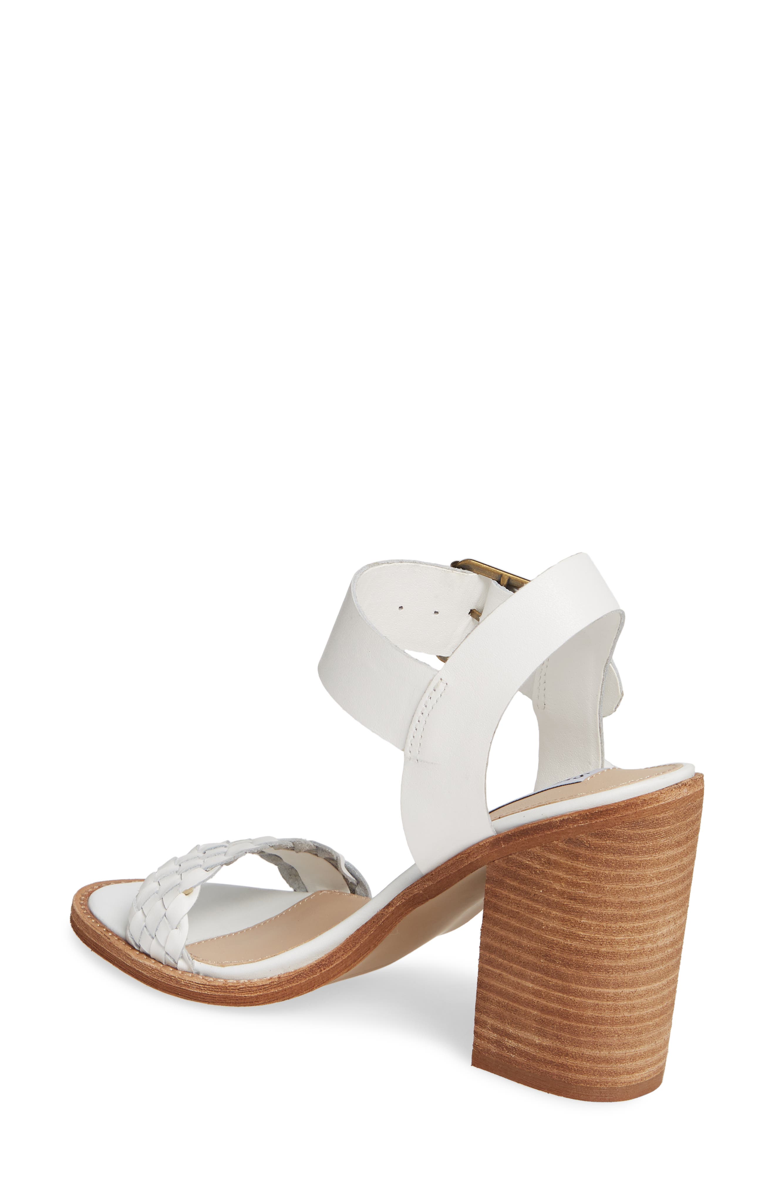 Cadence Sandal, Alternate, color, WHITE LEATHER