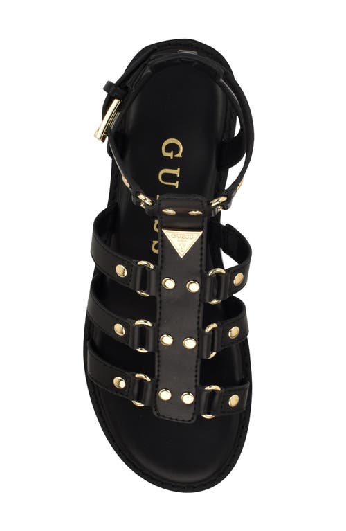Guess Graydee Studded Gladiator Sandal In Black