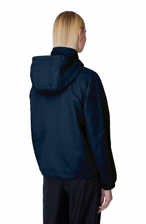 Quartz Co. Lisa | Lightweight Hooded Jacket In True Navy