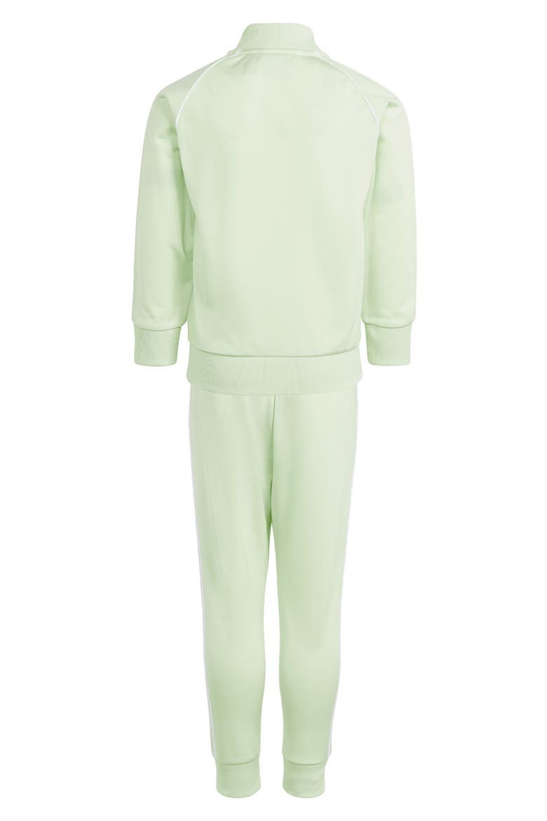 Kids' Adicolor Superstar Recycled Polyester Track Jacket & Pants Set, Alternate, color, SEMI GREEN SPARK