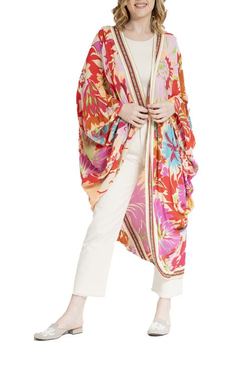 Floral Cocoon Duster