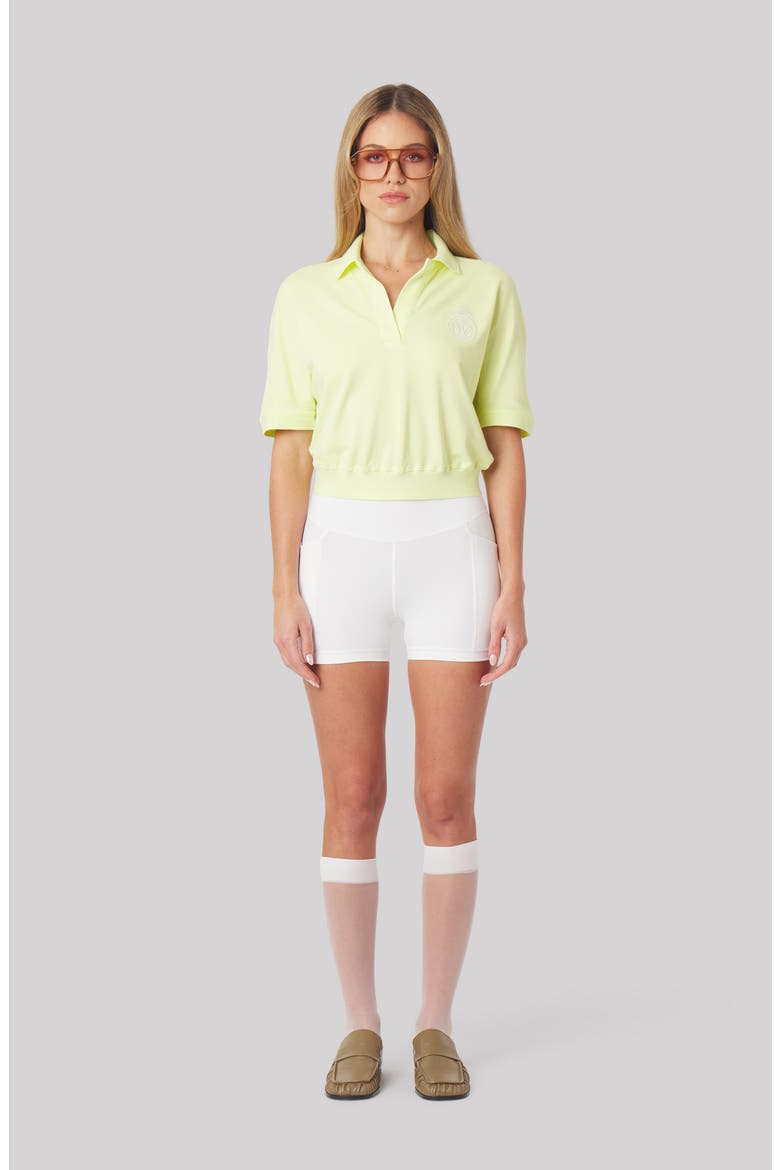 Megan Lifestyle Polo, Alternate, color, SUNNY LIME GREEN