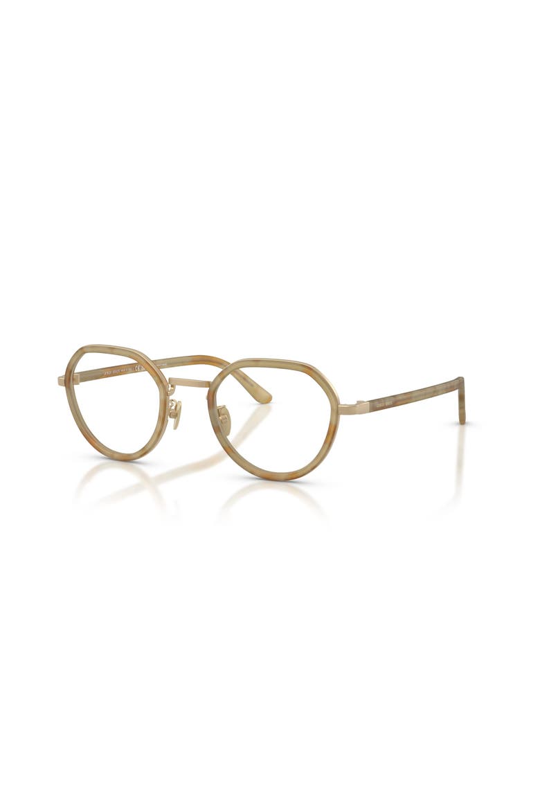 49mm Round optical glasses, Main, color, Brown