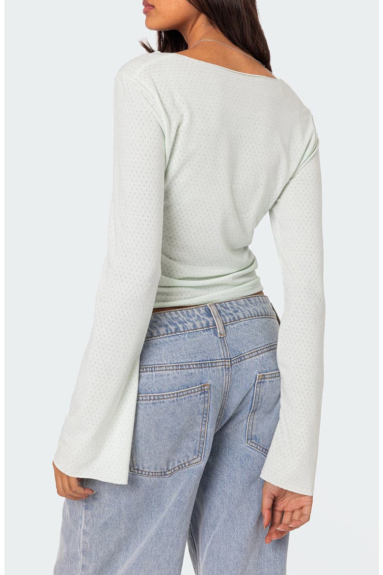 Maddison Long Sleeve Crop T-Shirt, Alternate, color, LIGHT-BLUE