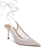 BADGLEY MISCHKA Bari Ankle Wrap Mesh Pump