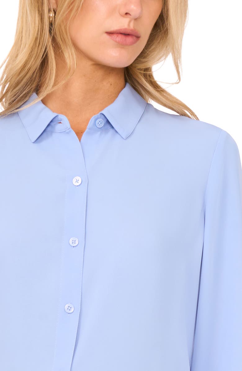 Halogen<sup>®</sup> Clean Front Button-Up Shirt, Alternate, color, Forever Blue
