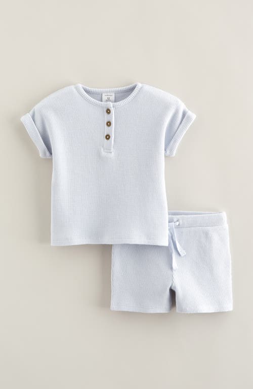 Nordstrom Waffle Knit Henley & Shorts Set