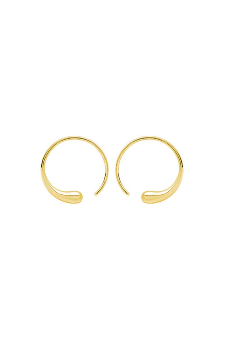 Lucy Quartermaine Luna Hoops, Main, color, Gold Vermeil