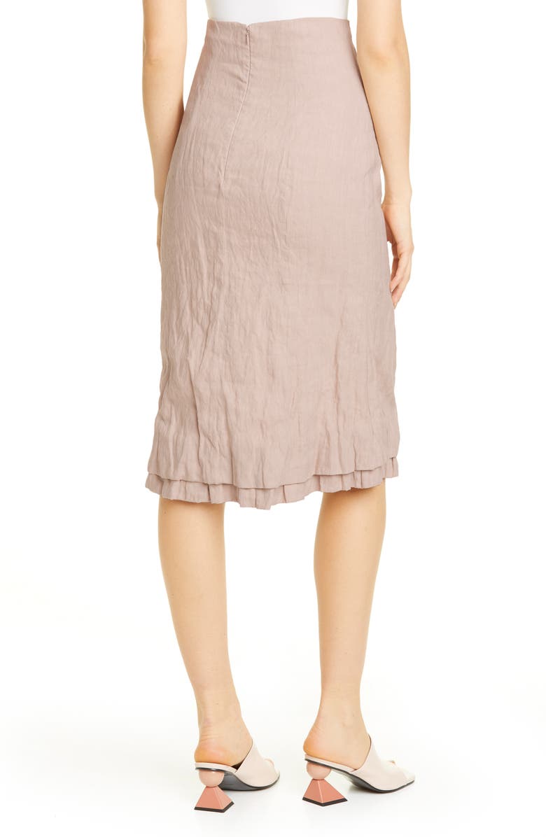 Brock Collection Linen & Cotton Pencil Skirt, Alternate, color,