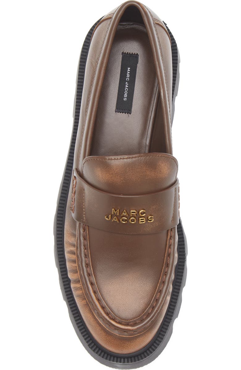 Marc Jacobs The Frankie Platform Loafer, Alternate, color, Ebony