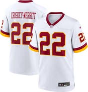 Nike Men's Nike Jacory Croskey-Merritt White Washington Commanders Game Super Bowl Era Jersey