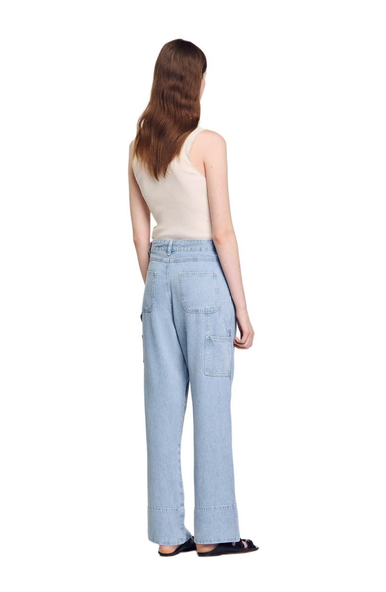 SANDRO Wide-leg jeans, Alternate, color,