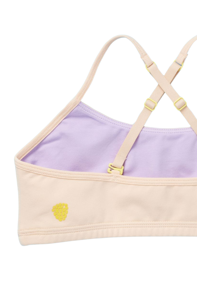 Ladybug Cotton Bra, Alternate, color, Beige