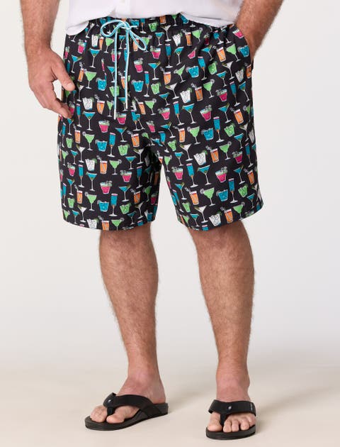 Big & Tall Cocktails Swim Trunks